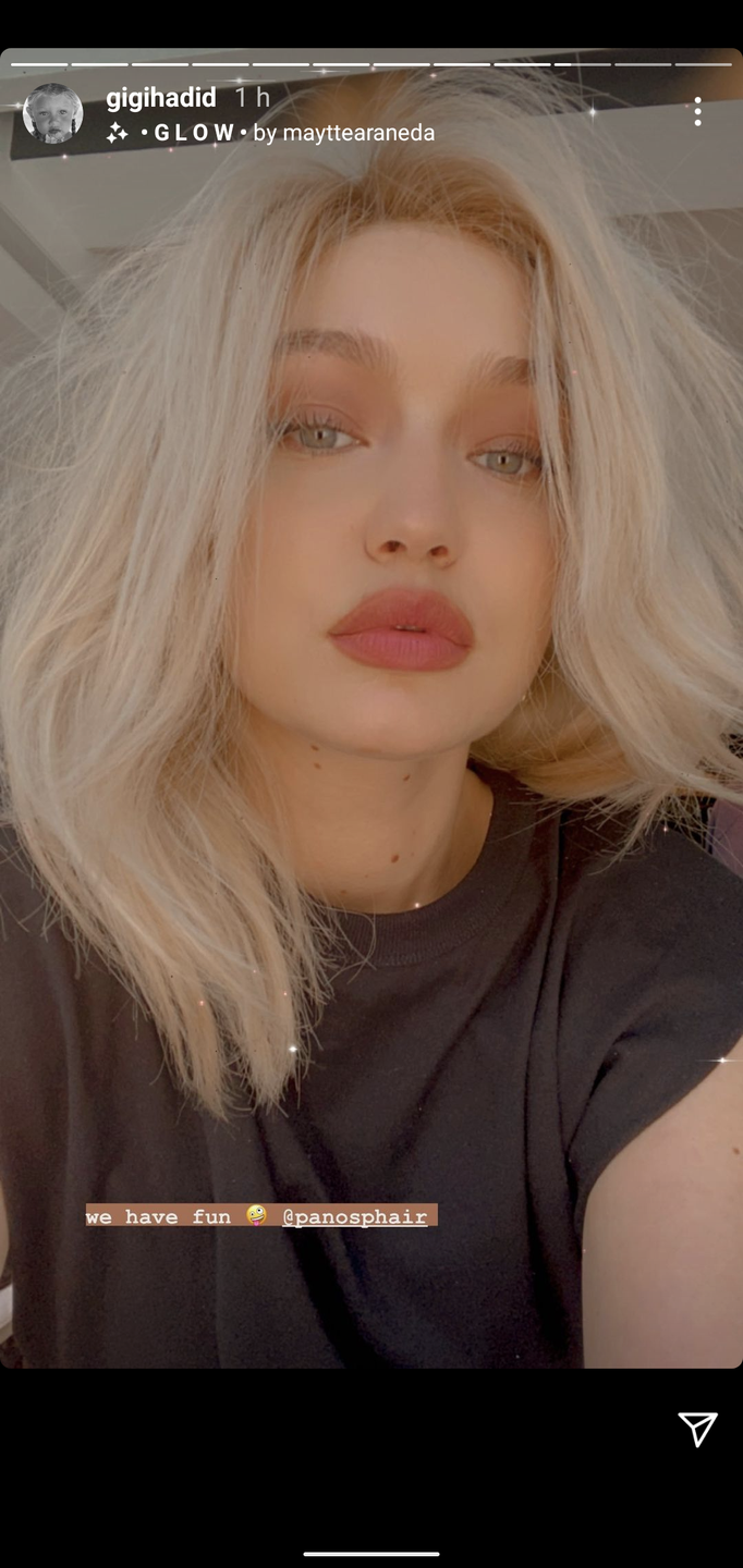 <p>Ok, we know it's a wig but we can't help but think that Gigi Hadid looks so epic with white blonde hair she should dye it for real. The supermodel, new mum and recent <a href="https://www.elle.com/uk/beauty/hair/g22701/celebrity-redheads-red-hair-colour-inspiration/" rel="nofollow noopener" target="_blank" data-ylk="slk:redhead;elm:context_link;itc:0;sec:content-canvas" class="link ">redhead</a> took to Instagram stories to show off her latest temporary hair transformation courtesy of hairstylist Panos Papandrianos.</p>