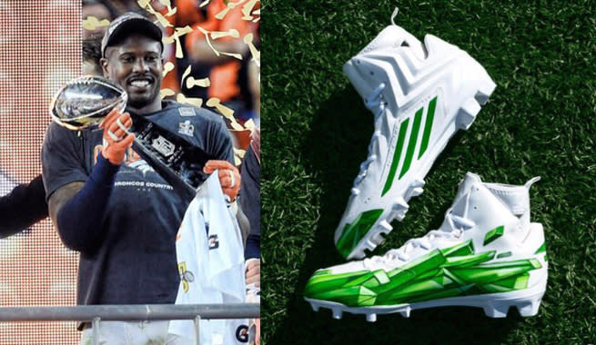 Adidas Von Miller Kryptonite Cleats After Super Bowl Win