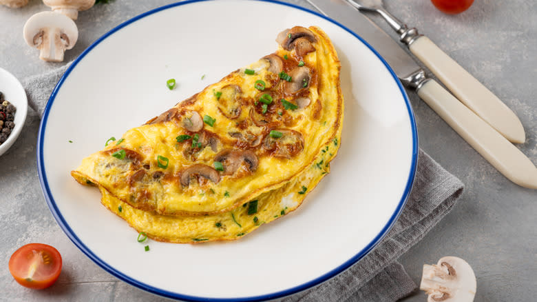 Omelet on plate