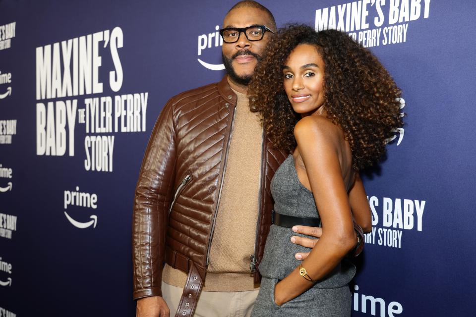 (L-R) Tyler Perry and Gelila Bekele attend the special screening of 