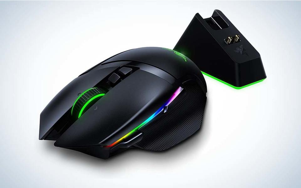 The Razer Basilisk Ultimate is the best ergonomic mouse for gaming. 