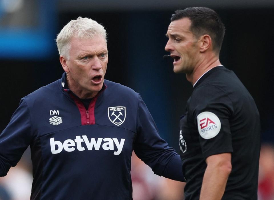 David Moyes was furious with the decision to ruled out Maxwel Cornet’s late strike  (Action Images via Reuters)