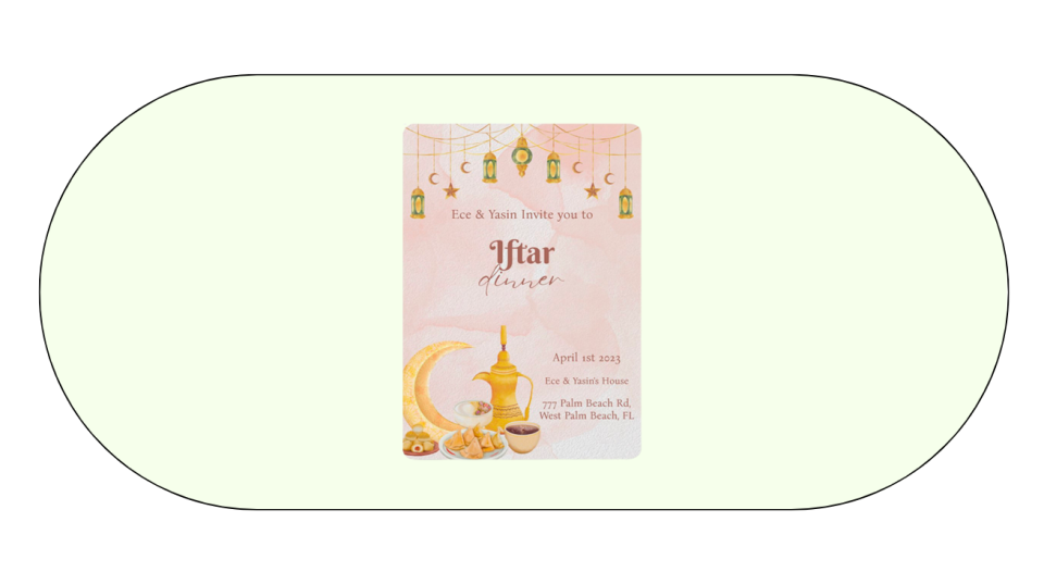 How to host an Iftar: Invitation