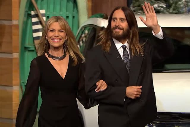 <p>Wheel Of Fortune</p> Vanna White and Jared Leto on 'Wheel of Fortune'