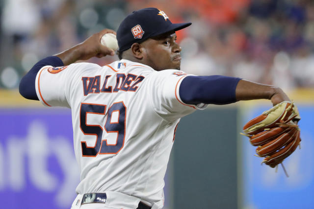 Rangers build big early lead off Valdez, hold on for 5-4 win over Astros to  take 2-0 lead in ALCS