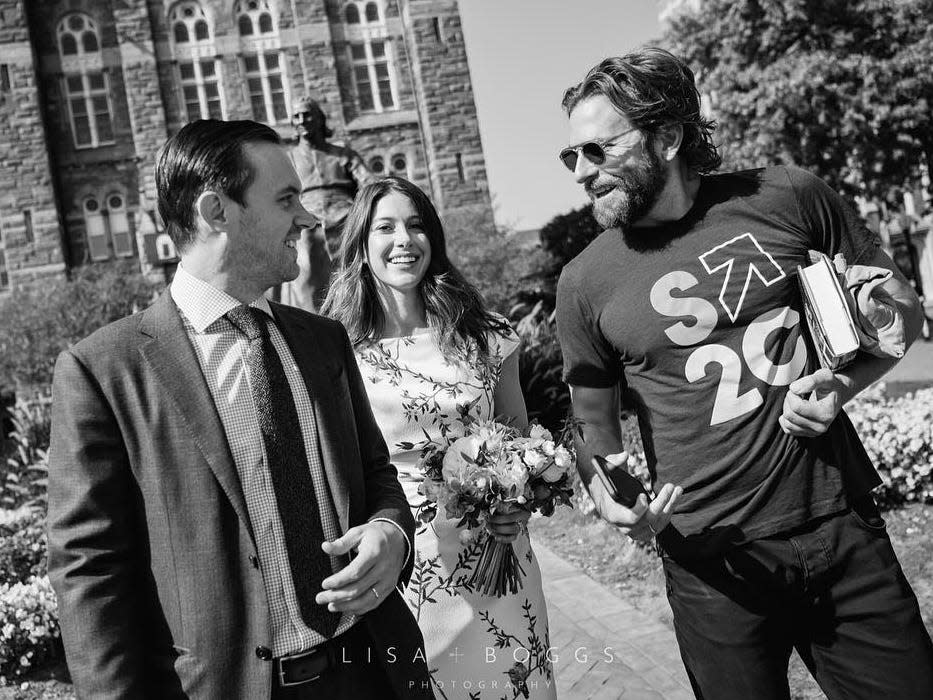 bradley cooper wedding couple georgetown university