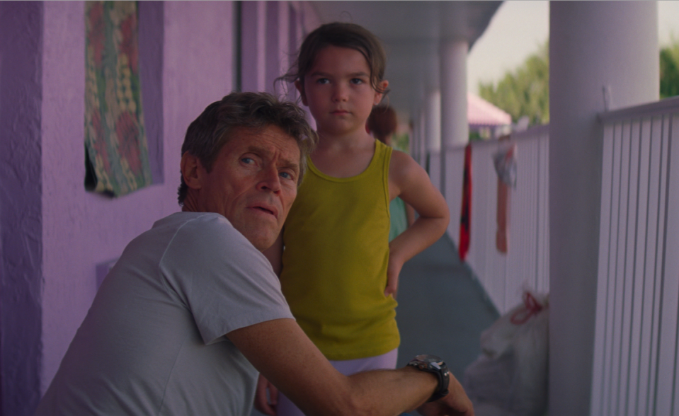 Willem Dafoe and Brooklynn Prince in “The Florida Project” - Credit: Courtesy of A24