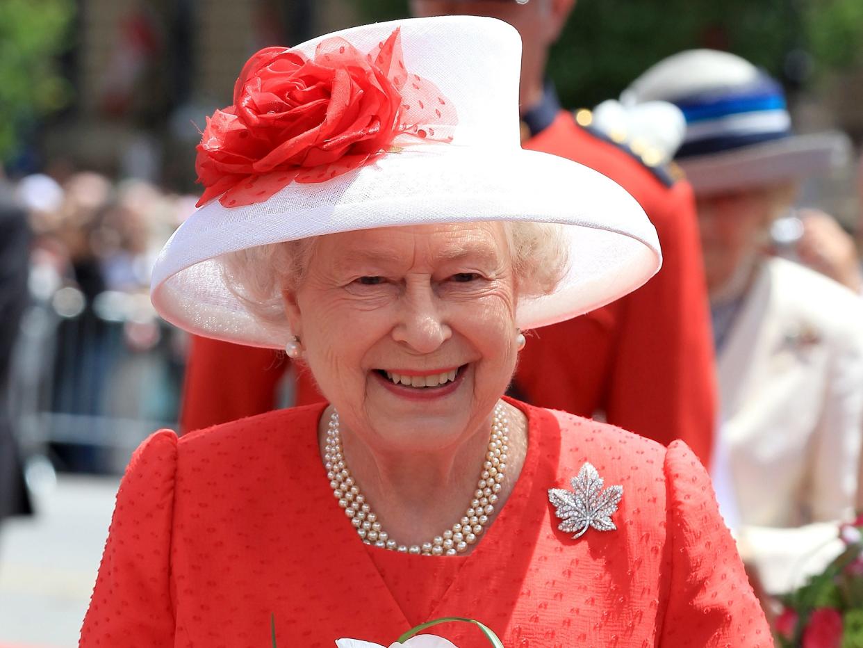 Queen Elizabeth II arrives for Canada Day celebrations on Parliament Hill in Ottawa, Canada on 1 July 2010 (Getty Images)