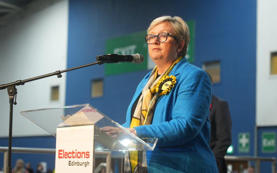 Joanna Cherry delivers her concession speech