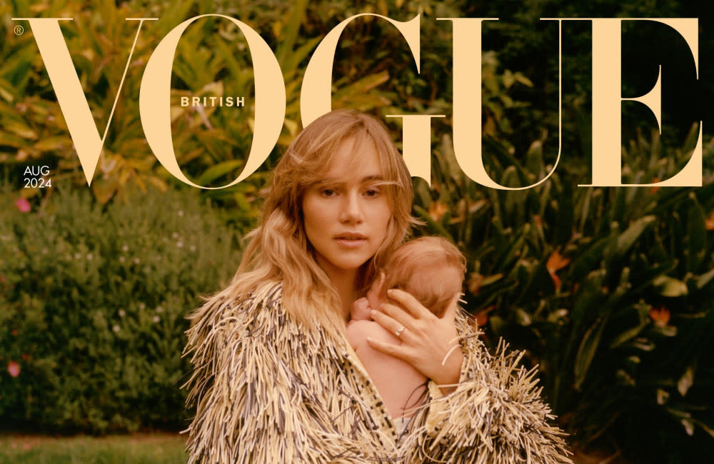 Suki Waterhouse and her daughter cover British Vogue (Photo by Colin Dodgson) credit:Bang Showbiz