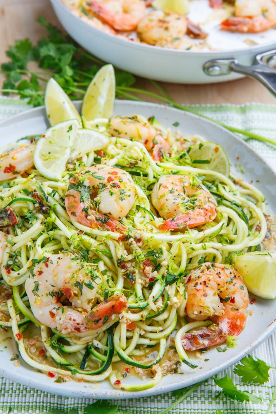 Cilantro-Lime Shrimp Scampi With Zucchini Noodles from Closet Cooking