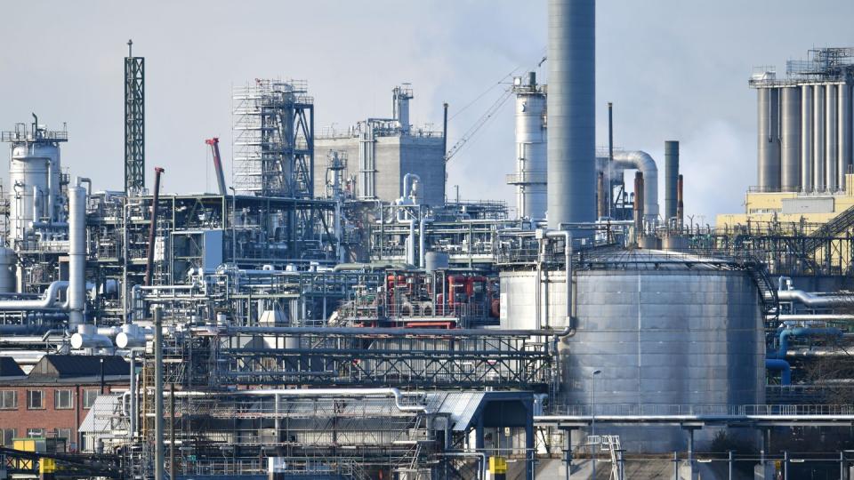 Industrieanlagen des Chemiekonzerns BASF in Ludwigshafen. In Südchina soll ein neuer Produktionsstandort gebaut werden.