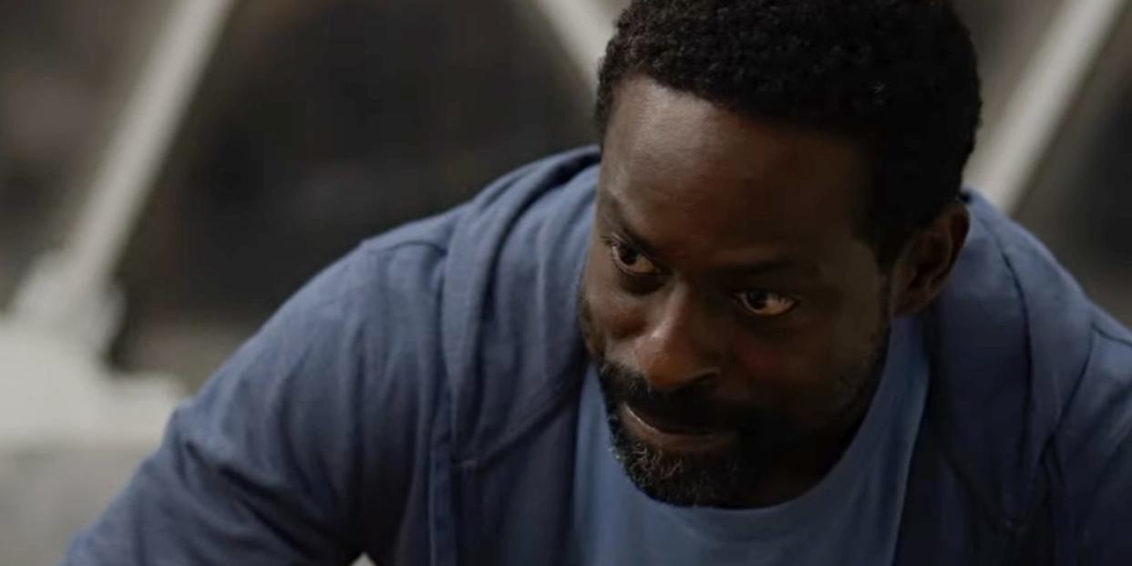 sterling k brown in biosphere, sterling k brown, sterling k brown in biosphere trailer, sterling k brown biosphere, biosphere trailer