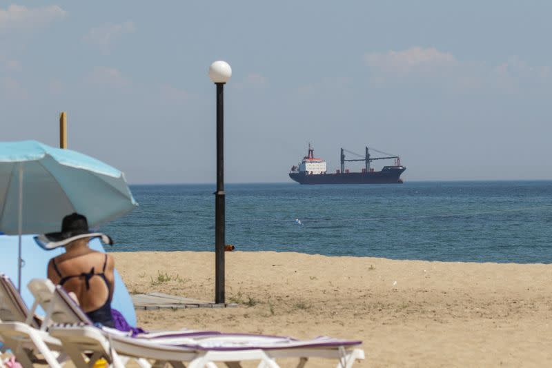 The general cargo ship Fulmar S arrives to the sea port in Chornomorsk