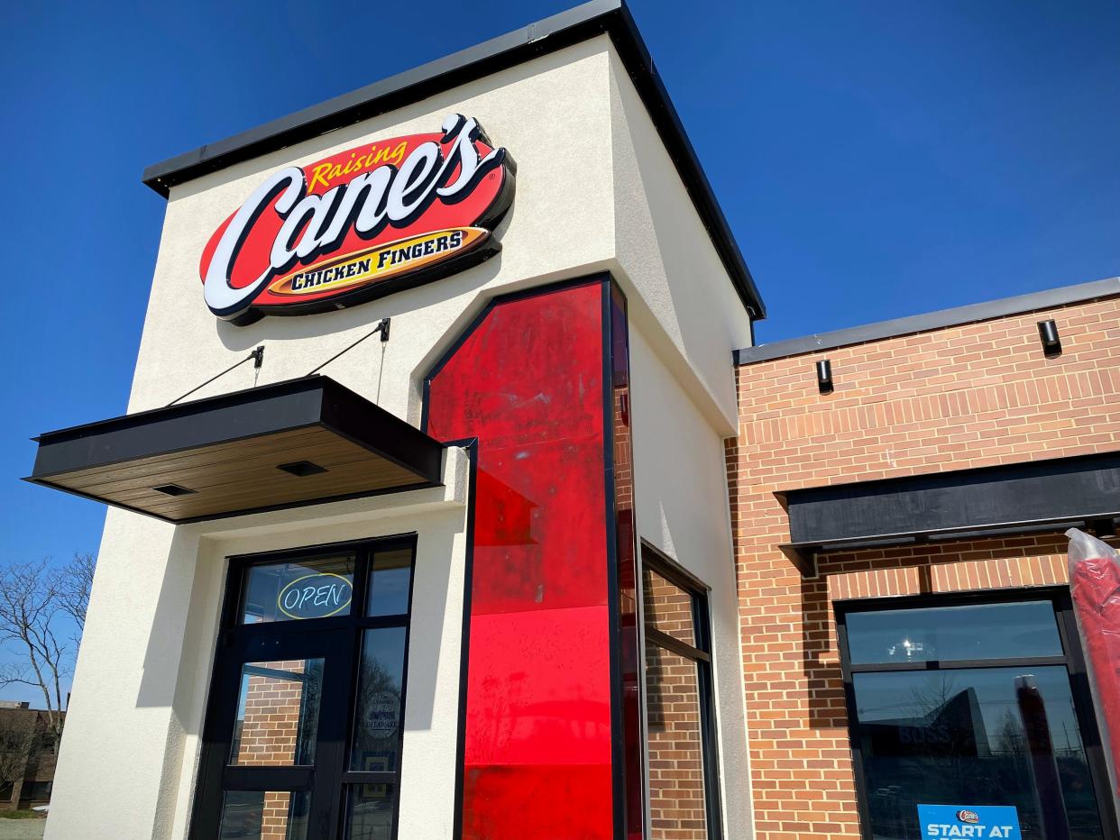 A Raising Cane’s Chicken Fingers restaurant is being proposed for the current location of DSW Designer Shoe Warehouse in Greendale.