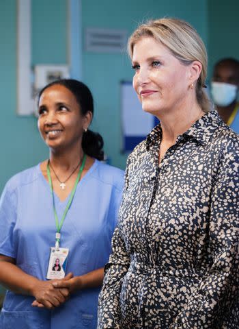 <p>Adam Mengistu/Orbis</p> The duchess meets meets head nurse Zemen Beshah, from Hawassa Tertiary Eye Care Unit