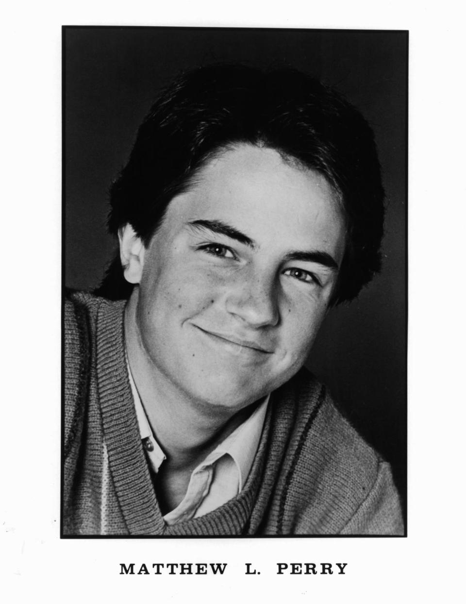 Image: Actor Matthew Perry in 1985. (Michael Ochs Archives / Getty Images file)