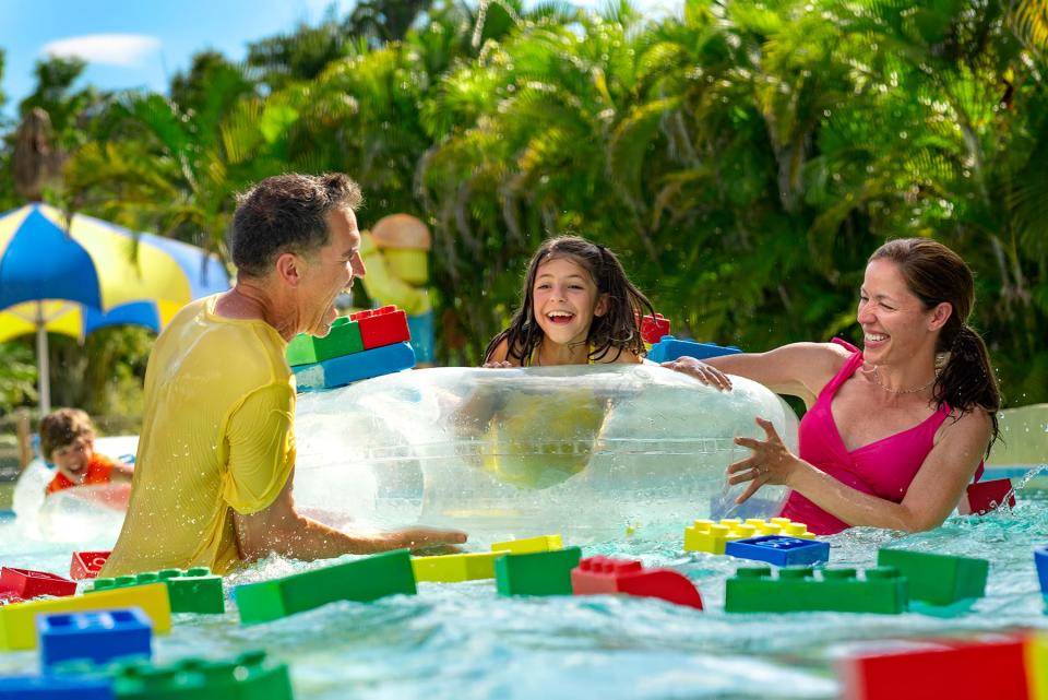 Guests can customize their floats at LEGOLAND Water Park's Build-a-Raft Lazy River.