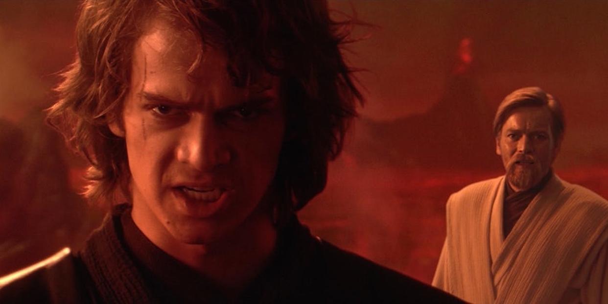 Anakin Skywalker and Obi-Wan Kenobi in Revenge of the Sith
