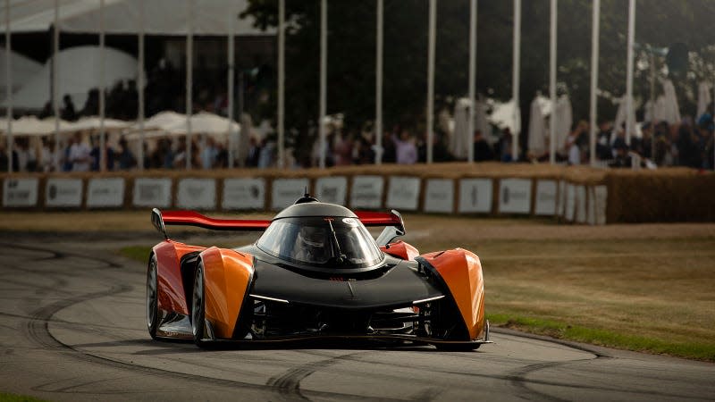A photo of the McLaren Solus GT Super Car at the Goodwood Festival of Speed. 