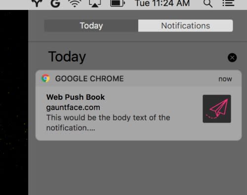 New Google Chrome notifications on macOS