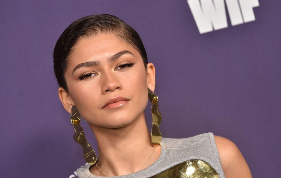 Zendaya pushed fashion boundaries while attending the 2021 Women in Film (WIF) last night. (Getty Images)