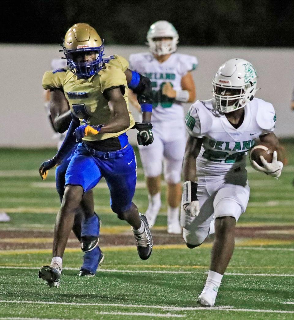 Phillip Moore played the first two games of the 2022 season, including Mainland's home opener against DeLand.