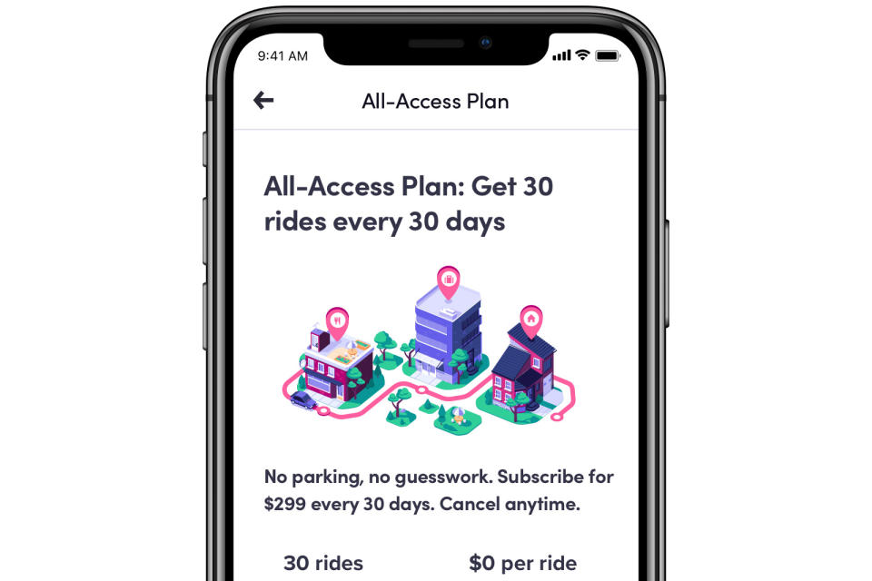 Lyft All-Access on iPhone