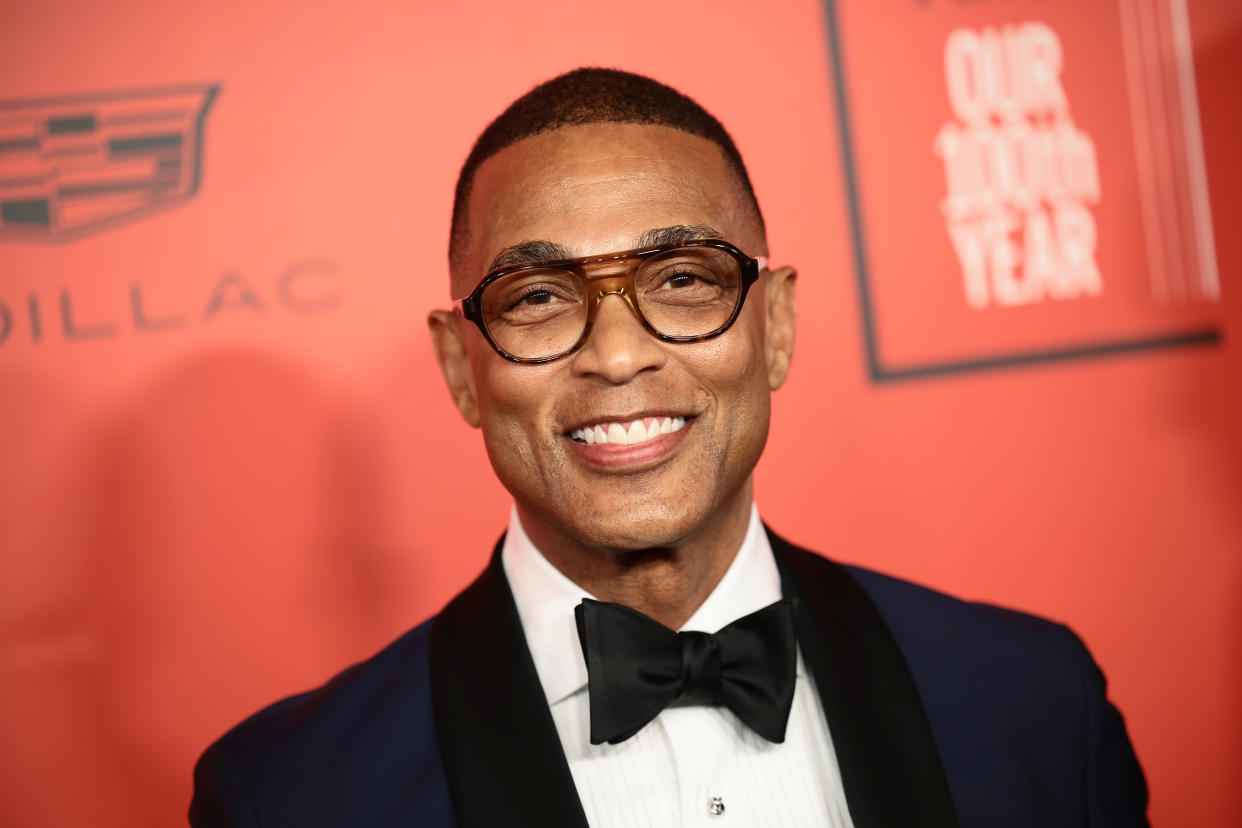 Don Lemon in a tuxedo at the Time100 Gala on April 26, 2023, in New York City.