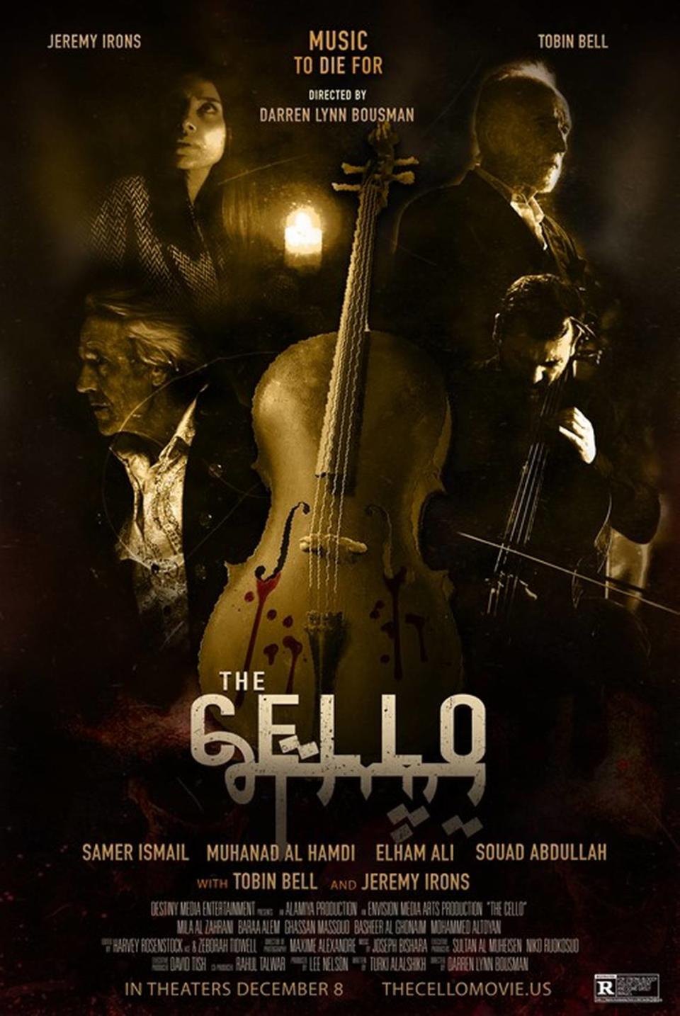 “The Cello,” based on a novel by Saudi poet and writer Turki Alalshikha, is scheduled to open Dec. 8 in theaters nationwide.