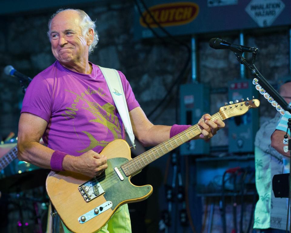 Jimmy Buffett, seen here in 2015 performing in Austin, died of skin cancer, his official website revealed.