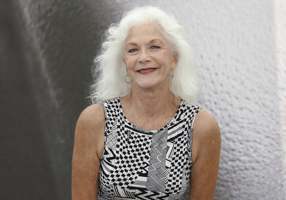 Canadian actress Linda Thorson poses on June 12, 2013 during a photocall at the 53rd Monte-Carlo Television Festival in Monaco.  AFP PHOTO / VALERY HACHE        (Photo credit should read VALERY HACHE/AFP via Getty Images)