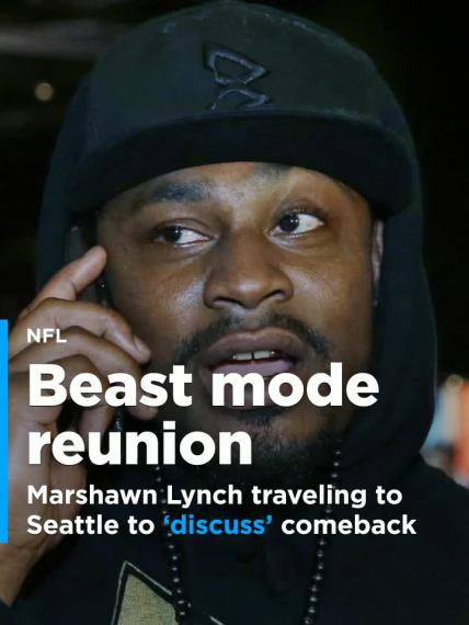 Marshawn Lynch traveling to Seattle to 'discuss' reunion with Seahawks