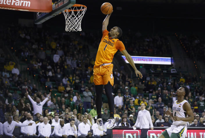 Bryce Thompson helped Oklahoma State upset Baylor on Saturday. (Photo by Ron Jenkins/Getty Images)