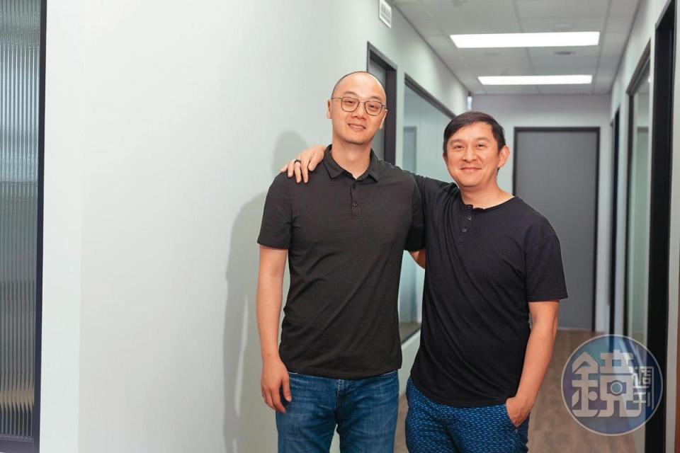 林士斌（右）爭取亞洲日舞影展在台灣舉行，邀好友廖炳坤（左）與吳采頤成立G2Go Entertainment，希冀提升台灣影人的國際能見度。 