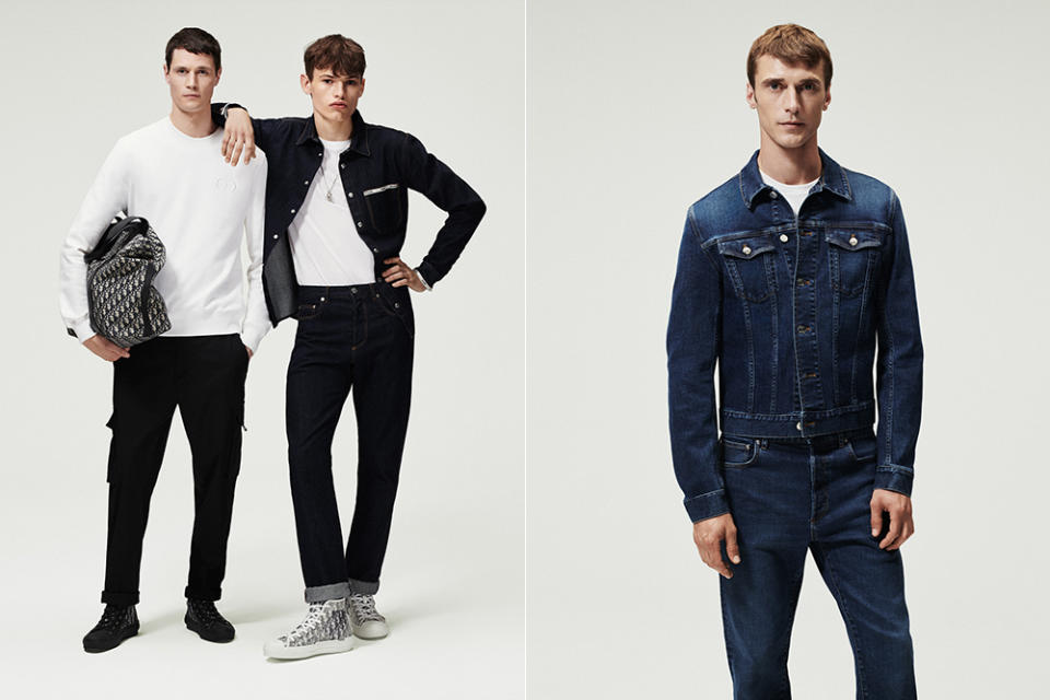 Streetwear and denim from Dior's new men's essentials collection.