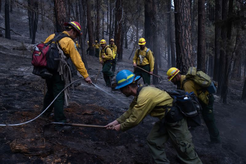 The Wider Image: Oregon inmates find redemption in fighting wildfires