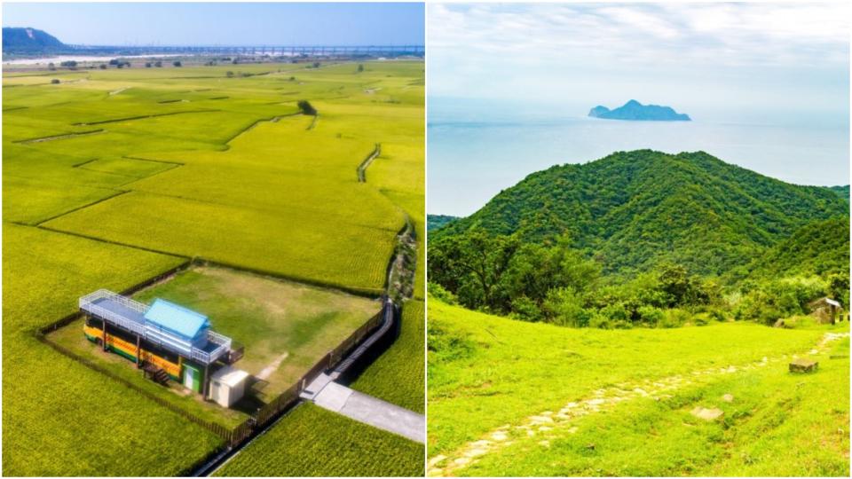 美如仙境的夢幻草原（圖片來源：台中觀光旅遊網、東北角暨宜蘭海岸國家風景區）