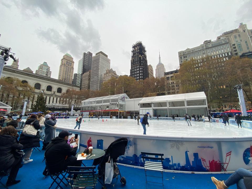 bryant park ice skating rink