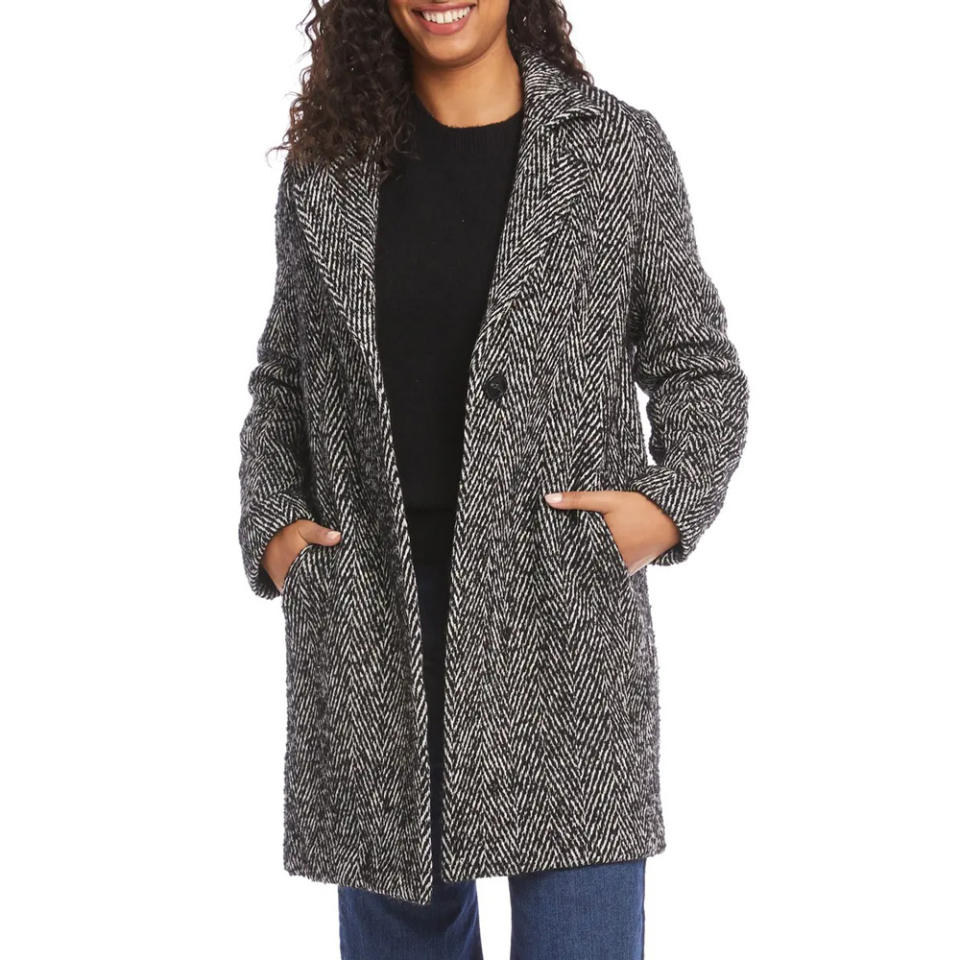 Karen Kane Herringbone Coat