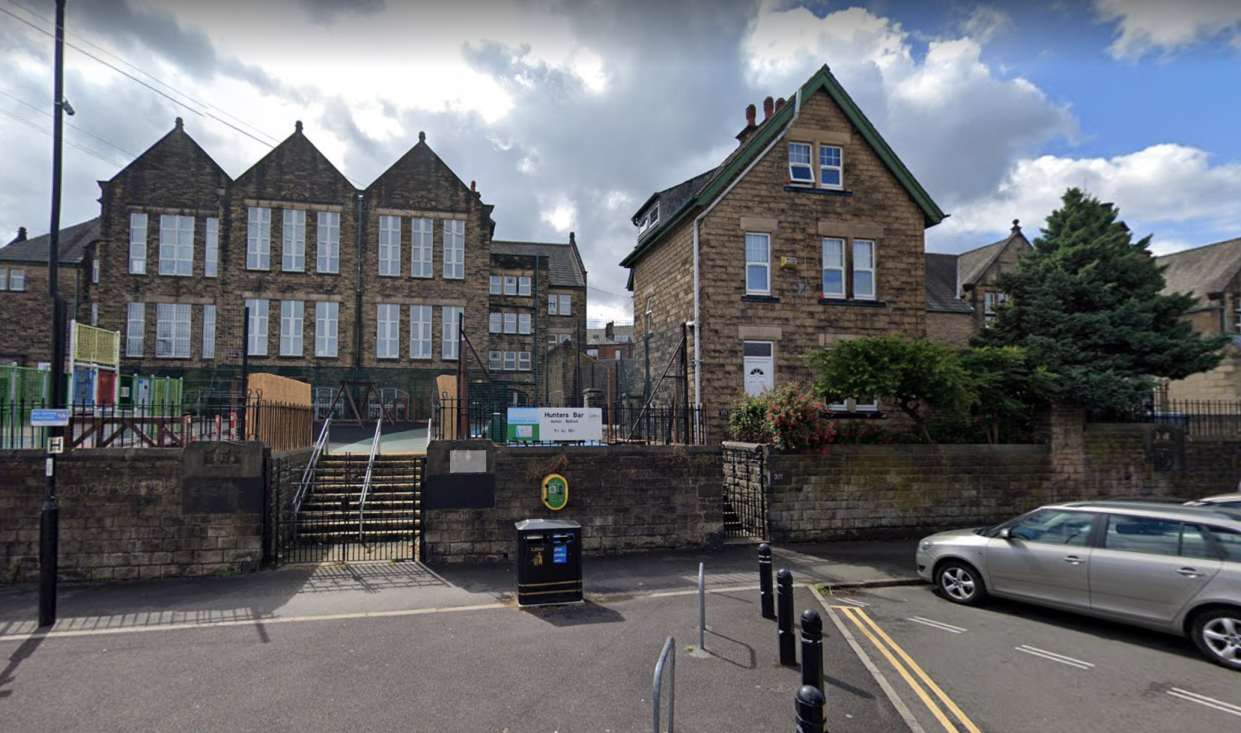 Hunter's Bar Junior School in Sheffield, South Yorkshire, where a 