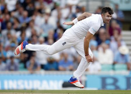 Britain Cricket - England v Pakistan - Fourth Test - Kia Oval - 13/8/16 England's James Anderson in action Action Images via Reuters / Paul Childs/ Livepic