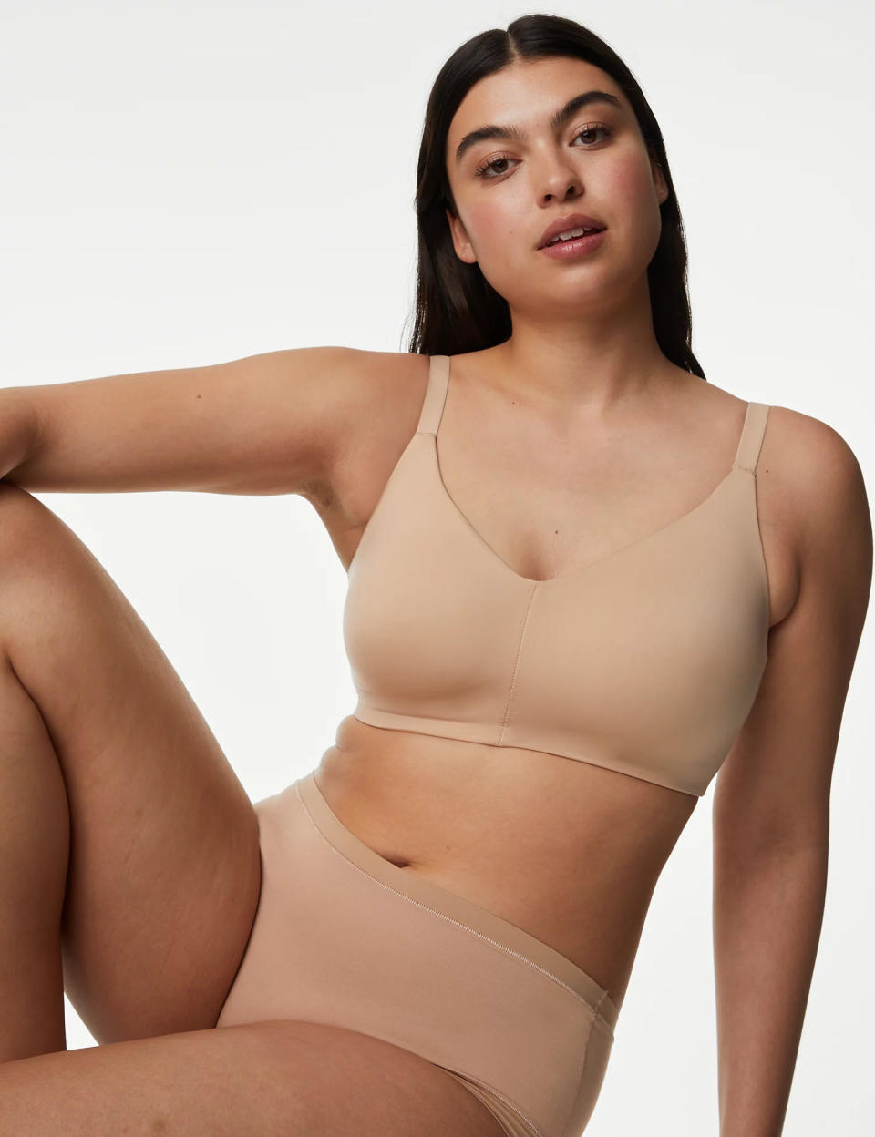 The bra comes in all the classic colours: black, nude and white. Plus, you can buy matching underwear. (Marks & Spencer)