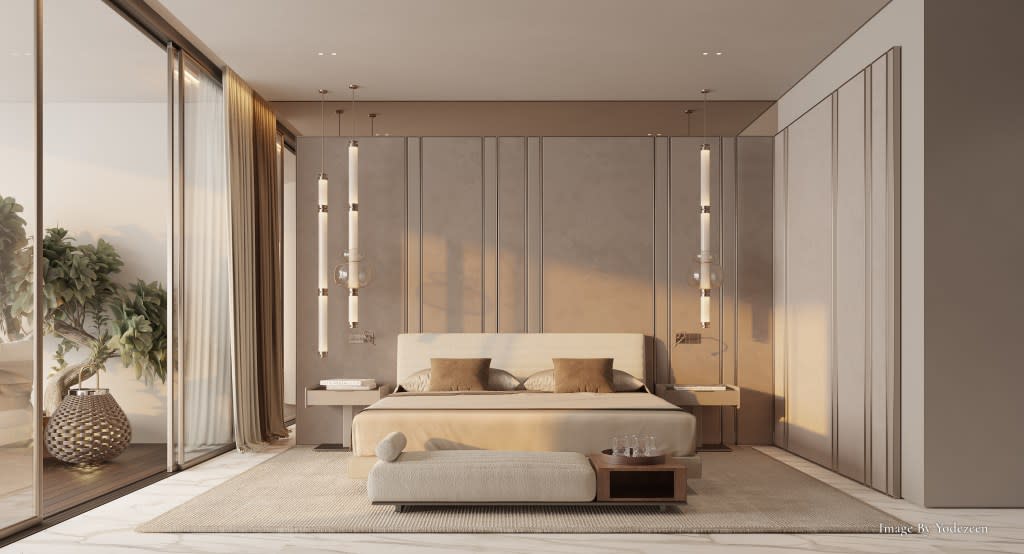 The main bedroom suite inside the future condo. Yodezeen