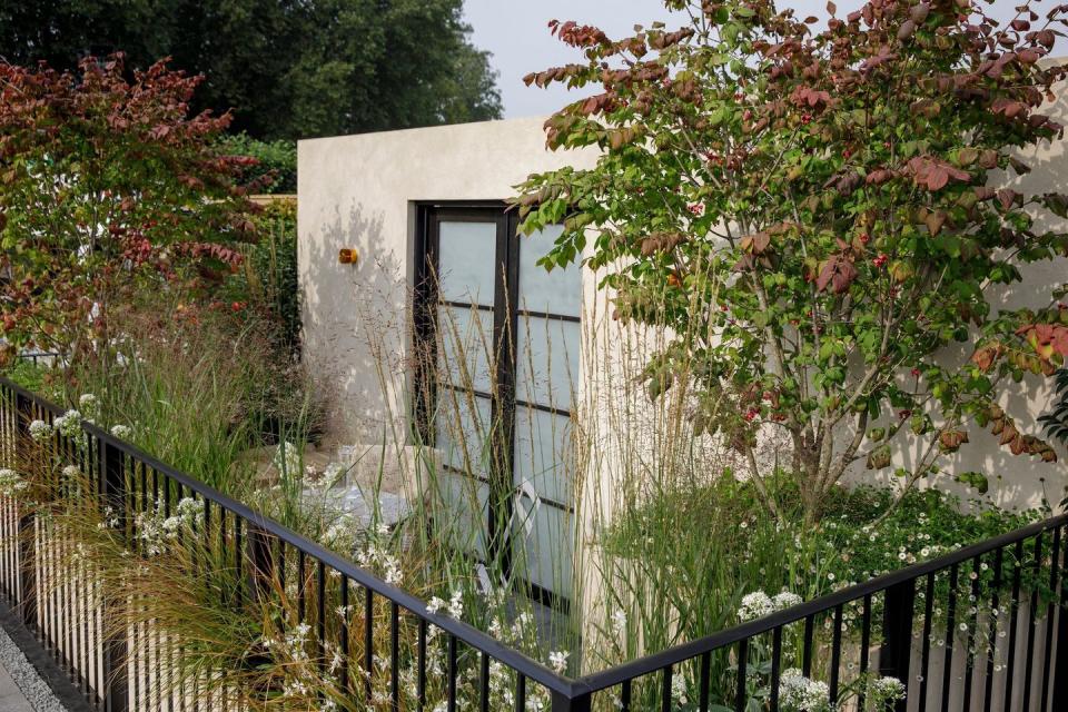 <p><strong>BALCONY GARDEN</strong></p><p>Designed by Alexandra Noble, this balcony garden aims to champion that small spaces can be productive, practical and enchanting. It features a continuous green edge planted with herbs for culinary use as well as blooms which are beneficial to pollinators.</p>