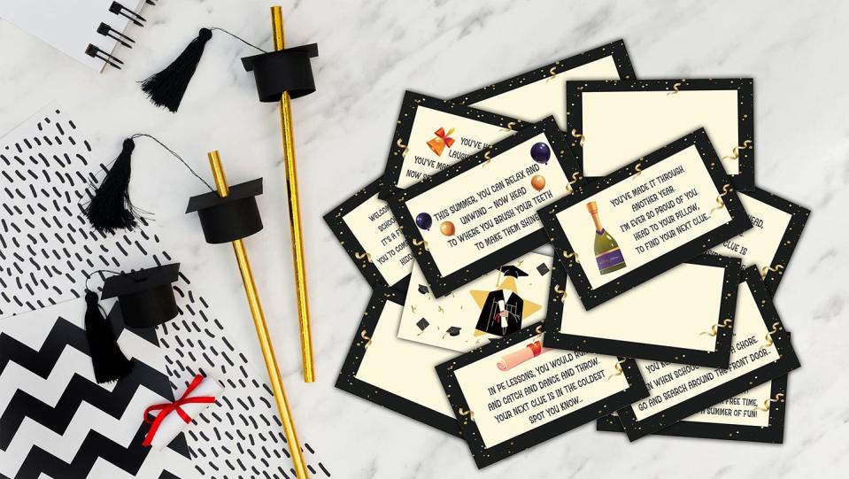 graduation scavenger hunt cards