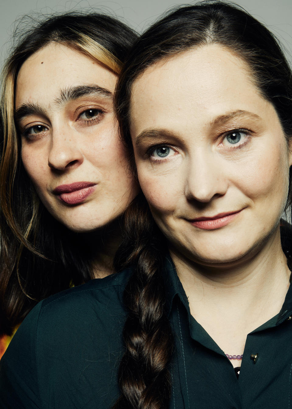 Apolonia Sokol and Lea Glob of 'Apolonia, Apolonia' pose for a portrait during the 2023 Tribeca Festival at Spring Studio on June 09, 2023 in New York City.