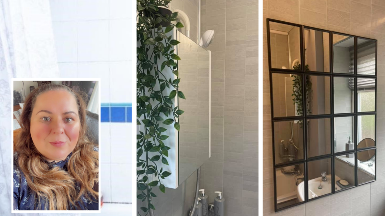 A woman was inspired to recreate a mirror hack she'd seen on Stacey Solomon's Instagram. (Latestdeals.co.uk)