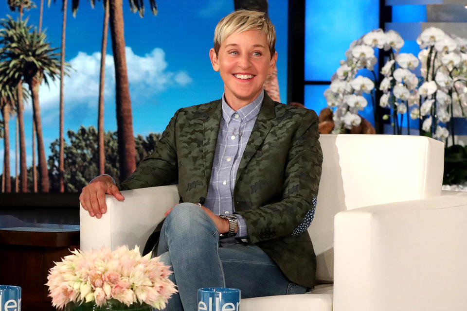 <p>The talk show host announced in a statement on Dec. 10 that she has <a href="https://people.com/tv/ellen-degeneres-tests-positive-for-covid-19/" rel="nofollow noopener" target="_blank" data-ylk="slk:tested positive for COVID-19;elm:context_link;itc:0;sec:content-canvas" class="link ">tested positive for COVID-19</a>, but thankfully is "feeling fine right now." </p> <p>"Hi Everyone, I want to let you all know that I tested positive for Covid-19," DeGeneres, 62, <a href="https://twitter.com/TheEllenShow/status/1337079993273237506" rel="nofollow noopener" target="_blank" data-ylk="slk:wrote;elm:context_link;itc:0;sec:content-canvas" class="link ">wrote</a> on Twitter. "Fortunately, I'm feeling fine right now. Anyone who has been in close contact with me has been notified, and I am following all proper CDC guidelines."</p> <p>"Please stay healthy and safe," she added. "Love, Ellen."</p> <p>A spokesperson for production company Telepictures told PEOPLE, "Following Ellen's announcement this morning, we have paused production on <i>The <a href="https://people.com/tag/ellen-degeneres/" rel="nofollow noopener" target="_blank" data-ylk="slk:Ellen DeGeneres;elm:context_link;itc:0;sec:content-canvas" class="link ">Ellen DeGeneres</a> Show</i> until January."</p>