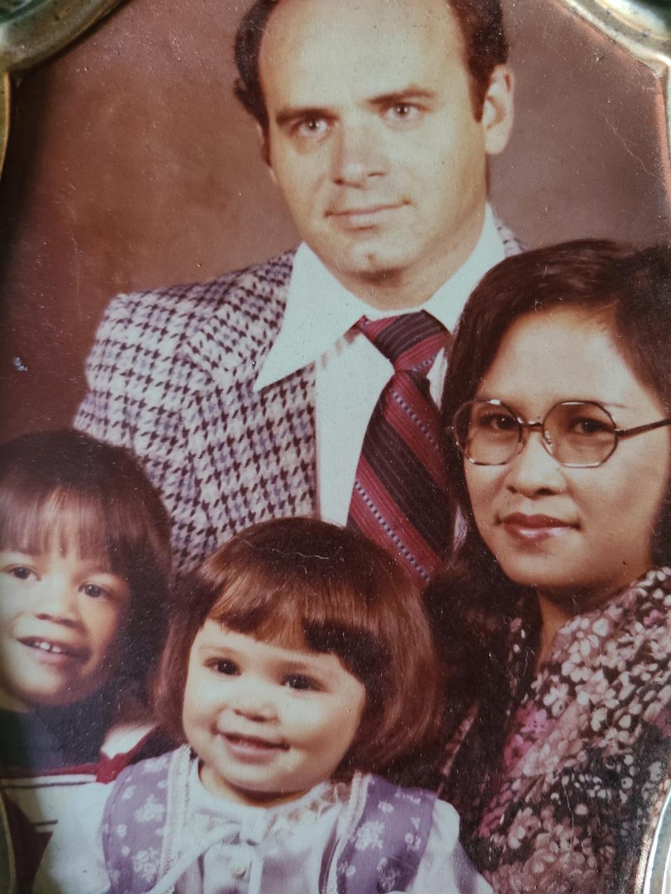 Tim with his family. 1982.